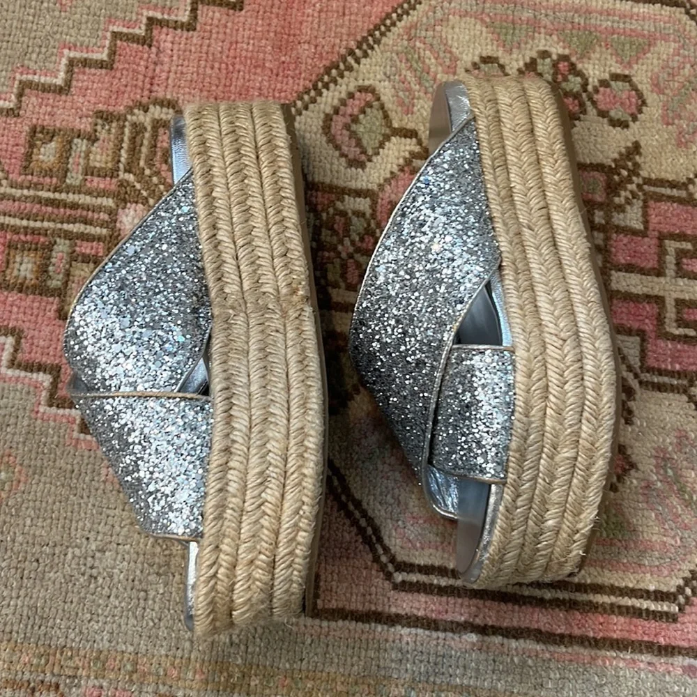 Miu Miu sparkling silver